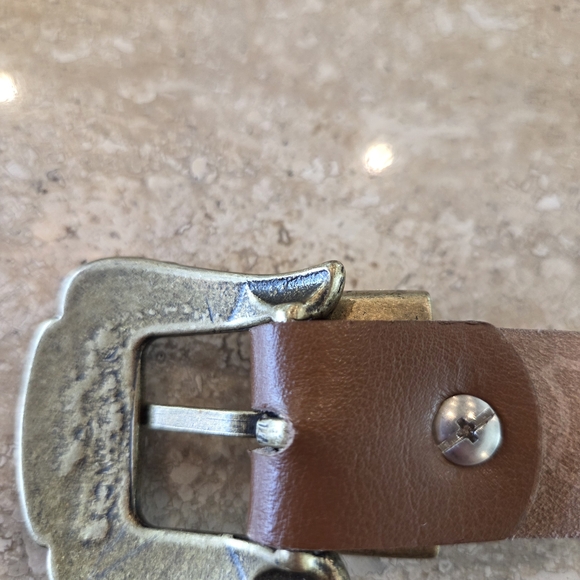 Christina Christi Brown Leather Belt, Corset Belt Women Size XS /31.4 In main image 6